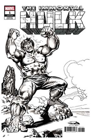 Immortal hulk #1: Buscema 1:1000 Remastered Sketch Variant