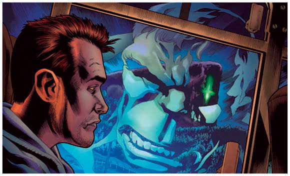 Immortal Hulk #2 interior panel: Reflection