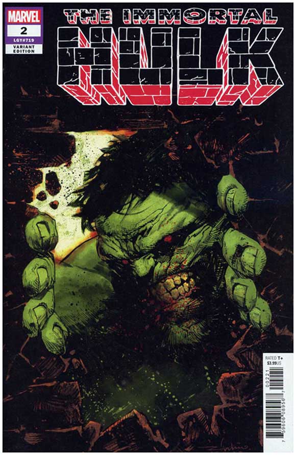 Rare Comics Immortal Hulk 2 Gerardo Zaffino Cover Variant