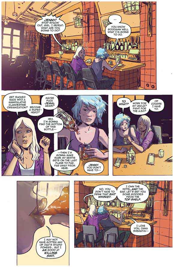 Jenny Zero #1 Interior Sample: Drink