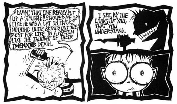 Johnny The Homicidal Maniac #1 Interior Sample: Understanding