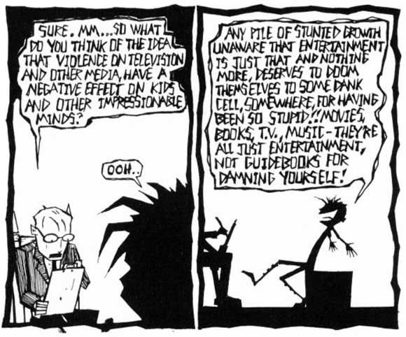 Johnny The Homicidal Maniac #1 Interior Sample: Impressionable Minds