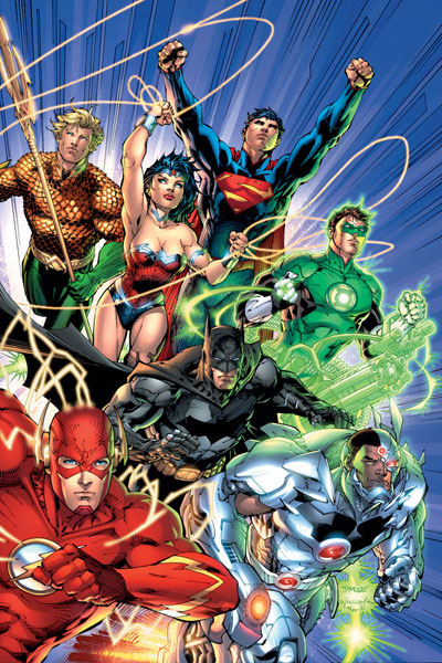 Justice League 1 Color cover art