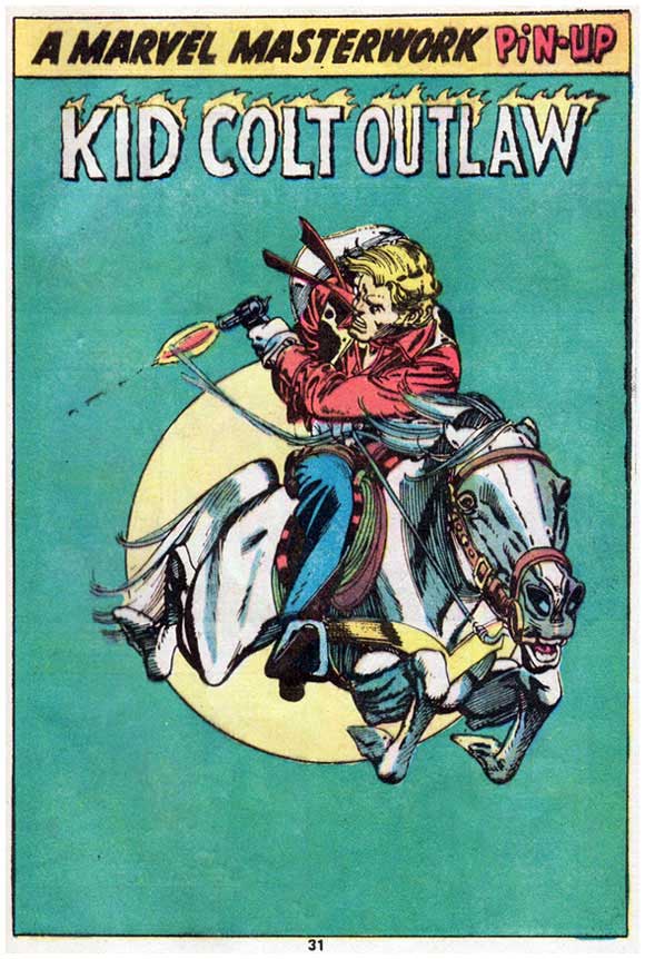 Kid Colt Outlaw #208 Pin-Up
