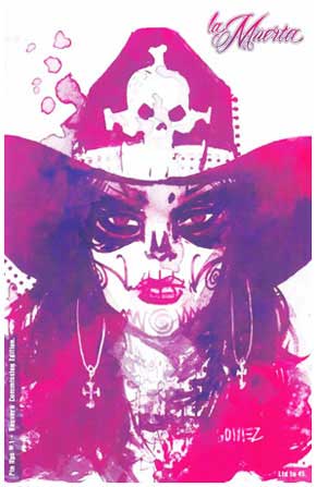 La Muerta Pin Ups #1 Kickstarter Mystery Envelope Pin Up Variant Vaquera Cover