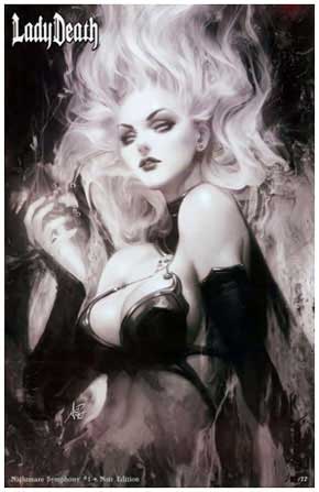 Lady Death: Nightmare Symphony #1 Artgerm Noir Variant