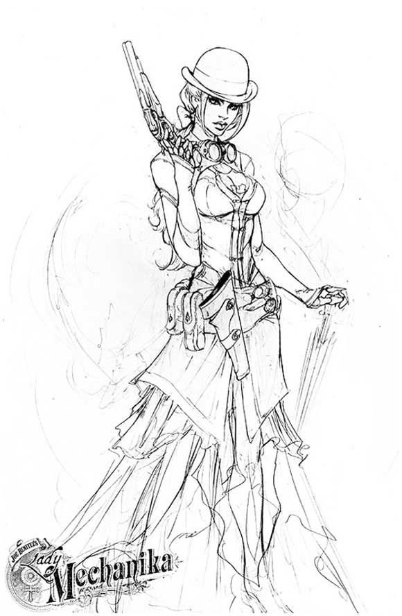 Lady Mechanika #0 Convention Edition Sketch