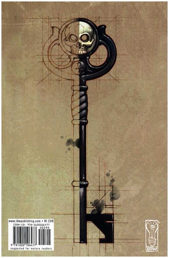 Locke And Key Welcome To Lovecraft Special Edition Retailer Incentive Variant Back Cover