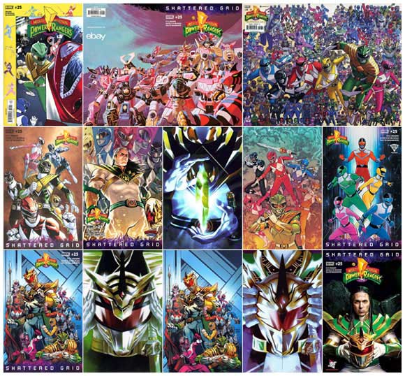 Mighty Morphin' Power Rangers #1 & #25 Wonderworld Comics Variants Set In Hand