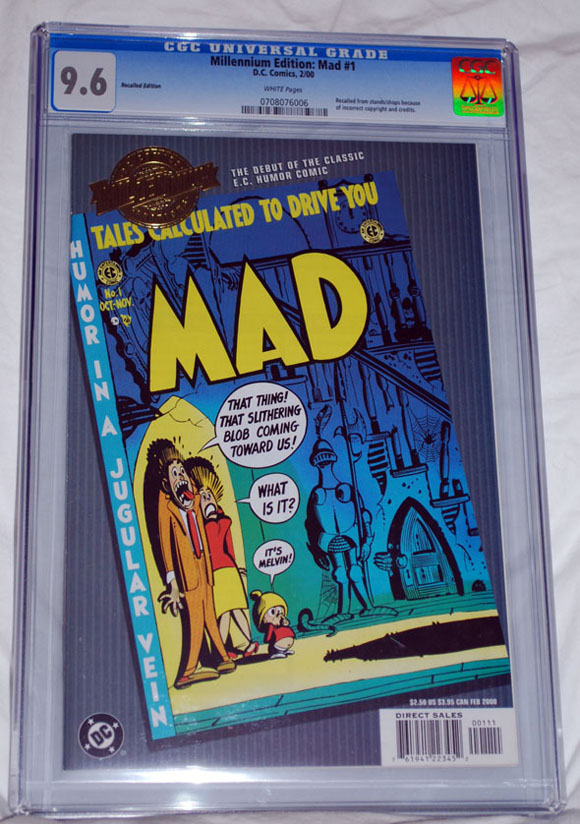 Mad 1 Millennium Edition Recalled CGC9.6 Cover