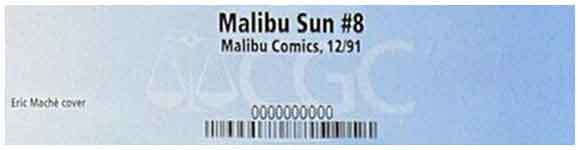 Malibu Sun #8 CGC Label