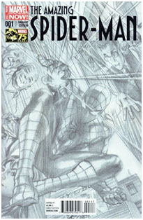 Marvel 75th Ross Sketch Amazing Spider-Man #1 ASM