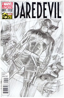 Marvel 75th Ross Sketch Daredevil 01
