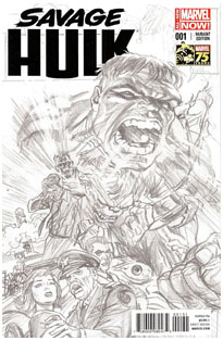 Marvel 75th Ross Sketch Savage Hulk #1