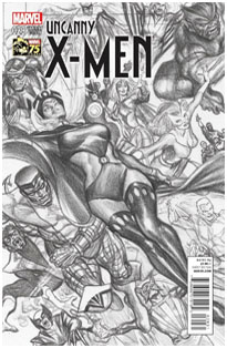 Marvel 75th Ross Sketch Uncanny X-Men #29