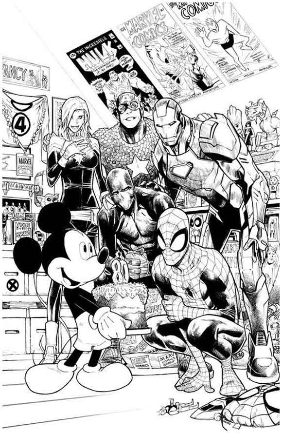Marvel Comics #1000 D23 Expo Sketch Variant, limnited to 30 copies
