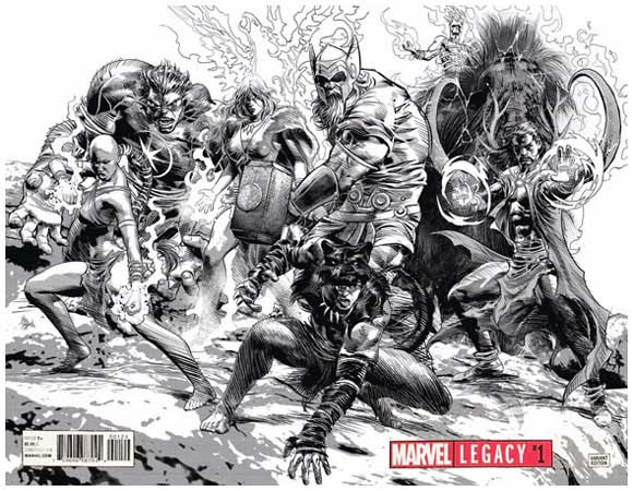 Marvel Legacy #1 Mike Deodato Sketch Wraparound 1:1000 JUN178535