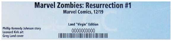 Marvel Zombies Resurrection #1 Land Virgin variant CGC label