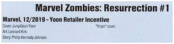 Marvel Zombies Resurrection #1 Yoon Virgin variant CBCS label