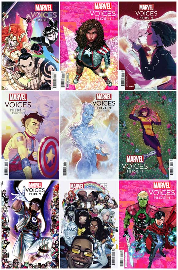 Marvel's Voices Pride #1: Nine Covers!