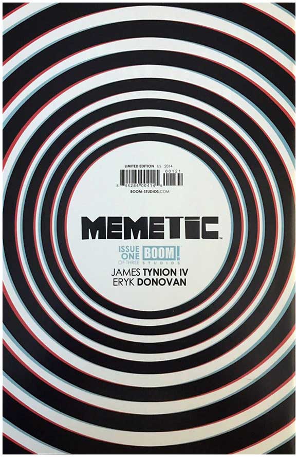 Memetic #1 1:20 Incentive Virgin Meme Variant: Back Cover