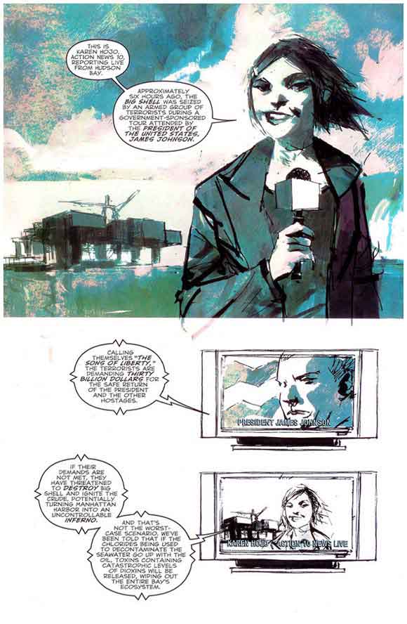 Metal Gear Solid: Sons Of Liberty #1 Interior Sample #2 Kidnap