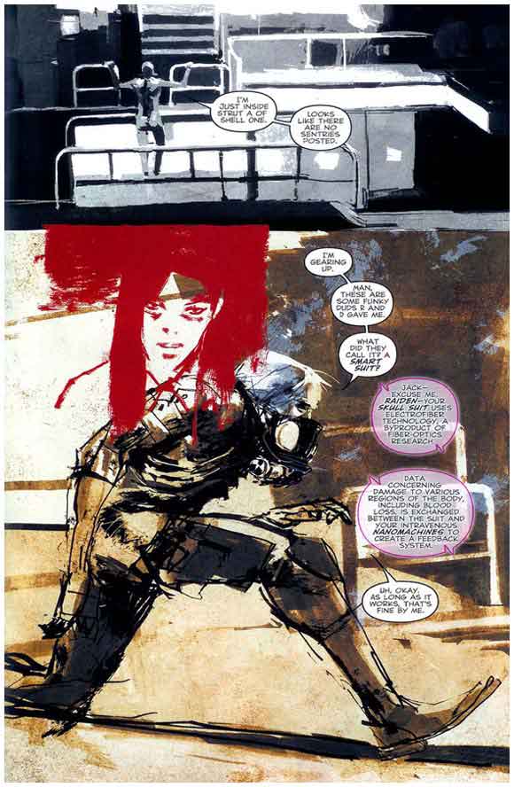 Metal Gear Solid: Sons Of Liberty #1 Interior Sample #3 Smart Suit