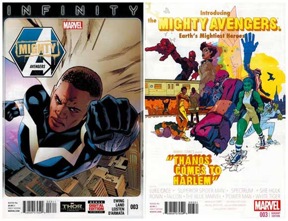 Mighty Avengers #3 Other Covers - regular and 1 in 50