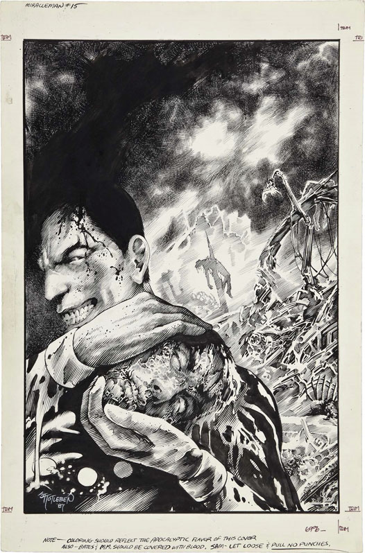 Miracleman #15 Cover Art John Totleben 1987