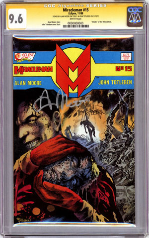 Miracleman #15 Signature Series Alan Moore John Totleben