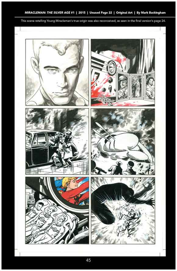 Miracleman Silver Age #1 Interior Sample Young Miracleman line art