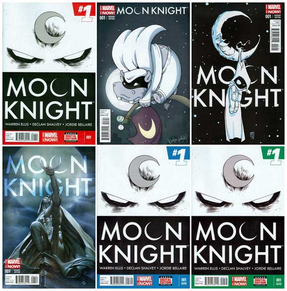 Moon Knight #1: Other covers