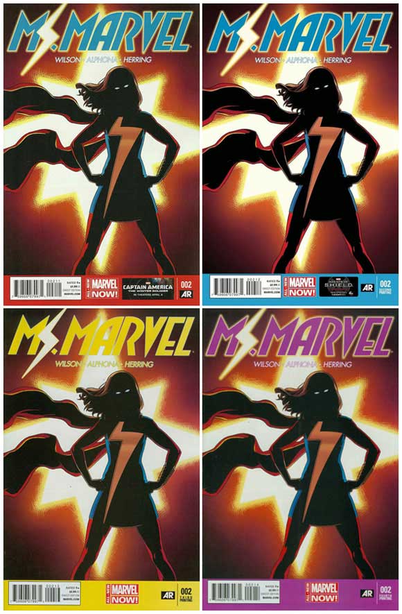 Ms. Marvel #2 Printings