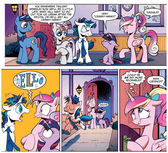 shining armor and princess cadence comics