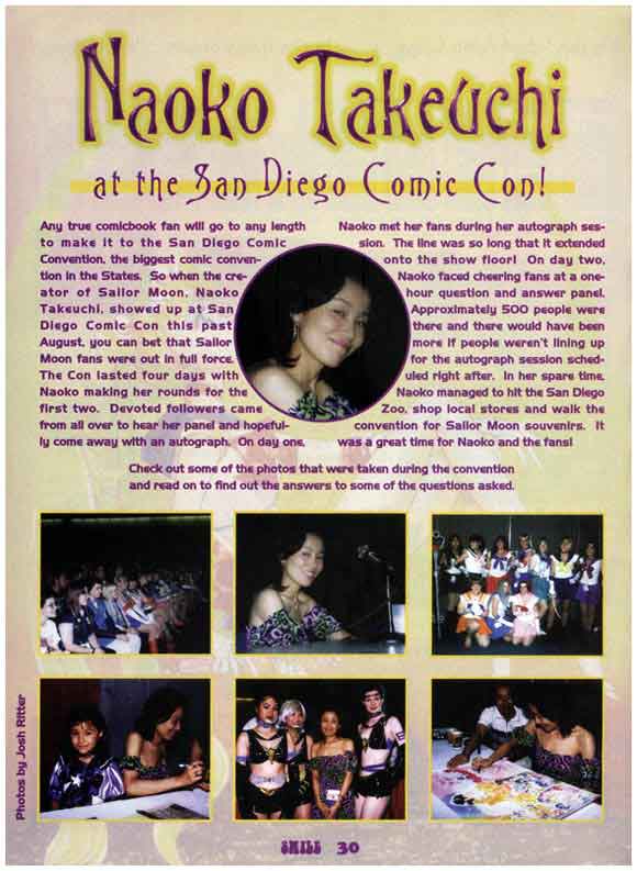 Naoko Tajeuchi SDCC Smile Magazine Dec 1998
