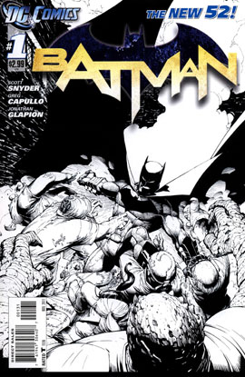 New 52 Batman #1 Sketch Cover 1:200