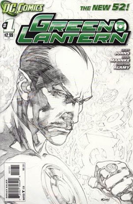 New 52 Green Lantern #1 Sketch Cover 1:200