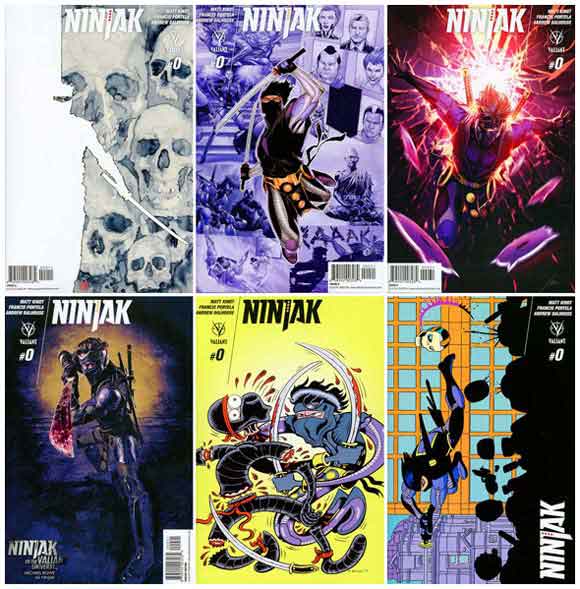 Ninjak #0 Editions available from Diamond