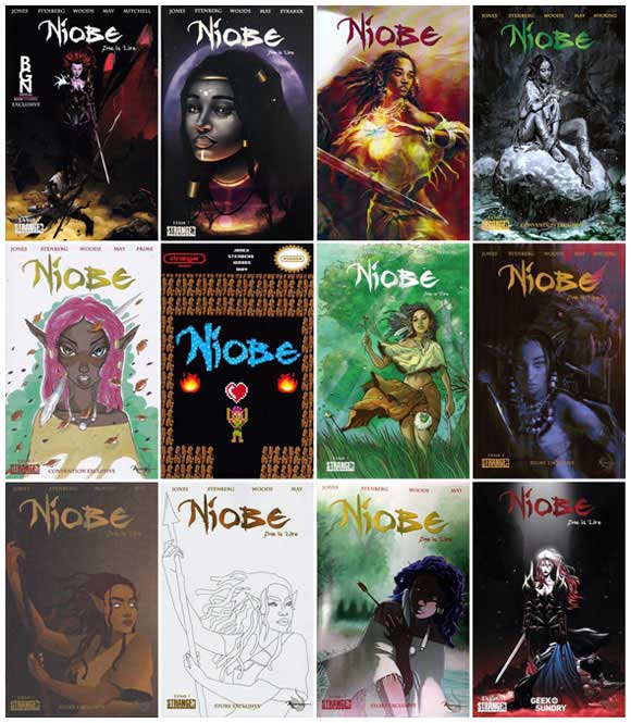 Niobe: She Is Life #1 Other store and convention covers