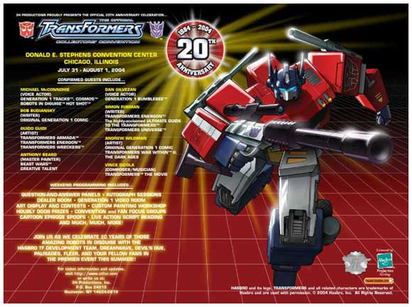 OTFCC - Official Transformers Collectors Convention in 2004, run by 3H Enterprises.