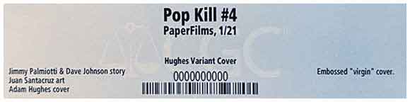 Pop Kill #4 Hughes Variant CGC label