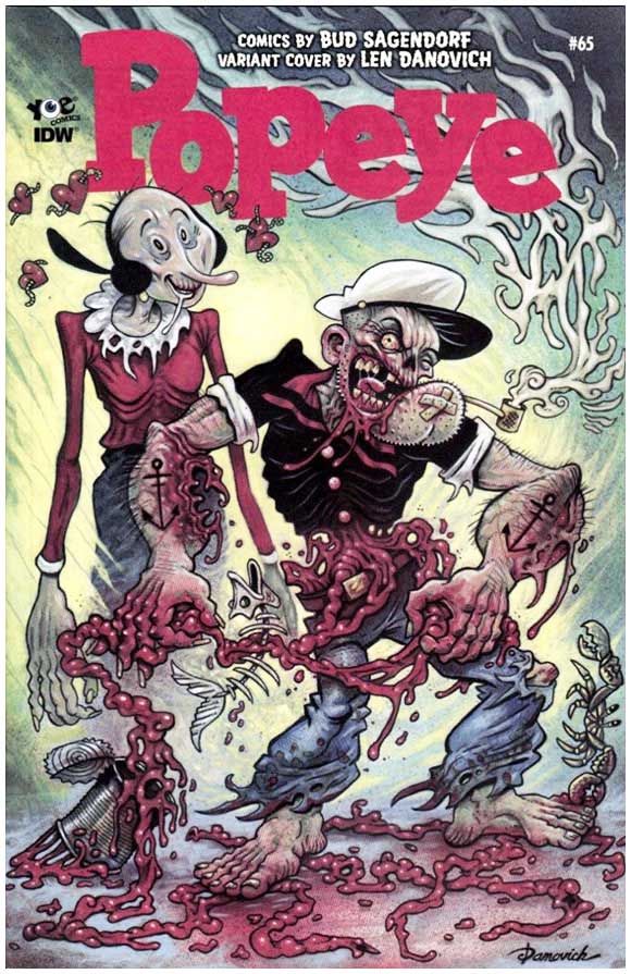 Popeye #65 Len Danovich 1:10 Zombie Cover Variant