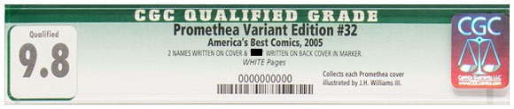 Promethea #32 Magical Edition CGC Label Qualified