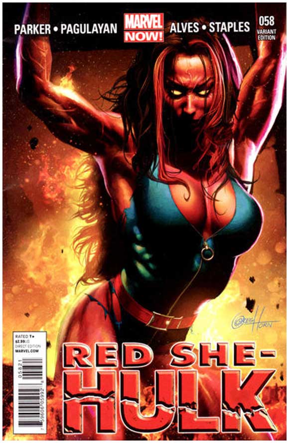 Red She-Hulk #58 Horn 1:50 Variant