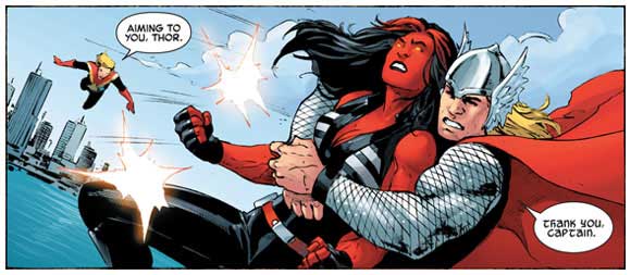 Red She-Hulk #59 Sample interior art #4