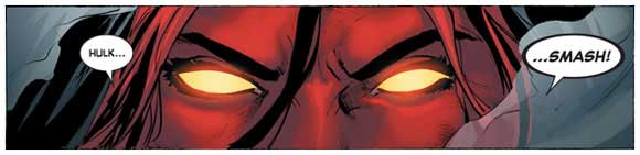 Red She-Hulk #59 Sample interior art #5 Red Hulk SMASH