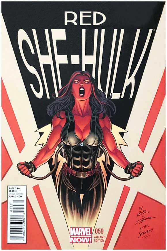 Red She-Hulk #59 Luke Ross & Scott Hanna 1:50 cover