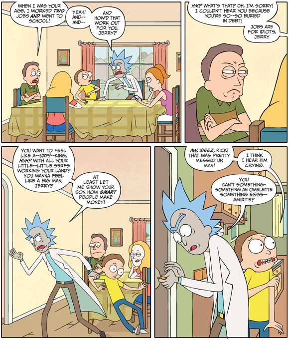 Rick And Morty #1: Interior Sample #1: Jobs are for idiots