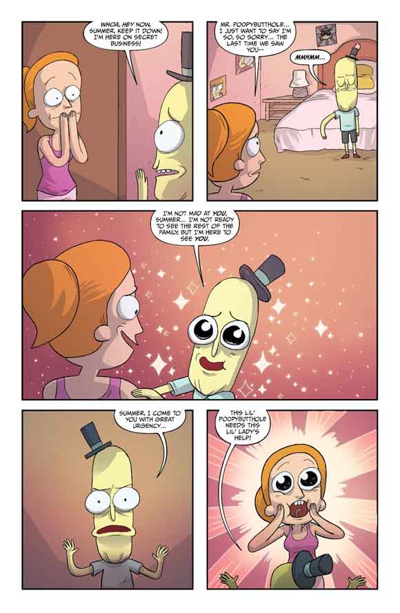 Rick and Morty: Lil' Poopy Superstar #1 Interior Sample: Urgency