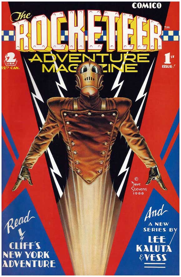 Rocketeer Adventure Magazine #1 Cover by Dave Stevens